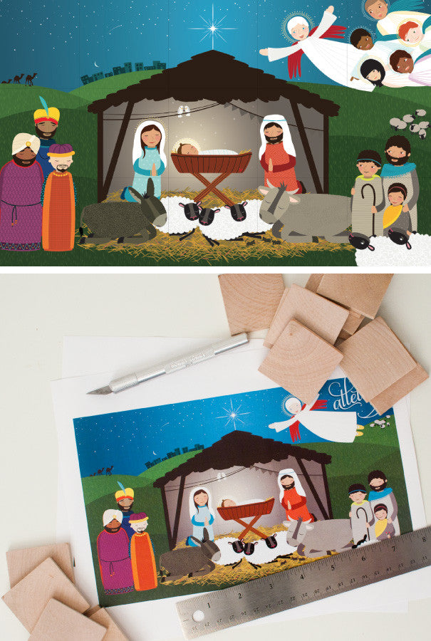 Alleluia! A DIY Nativity Puzzle