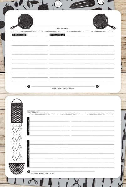 In the Kitchen Printable Recipe Cards