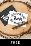 Woodland Thank You Cards