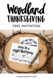 Woodland Thanksgiving Invitation