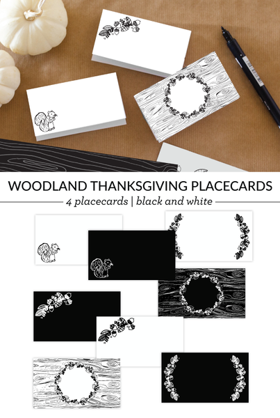 Woodland Name Cards