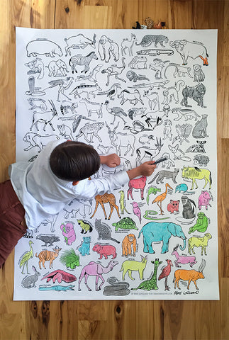 LARGE ILLUSTRATED COLORING POSTERS FOR KIDS FROM LITTLE SOUL Shop