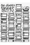 100 Books Giant Coloring Poster
