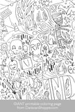 GIANT Halloween Coloring Poster