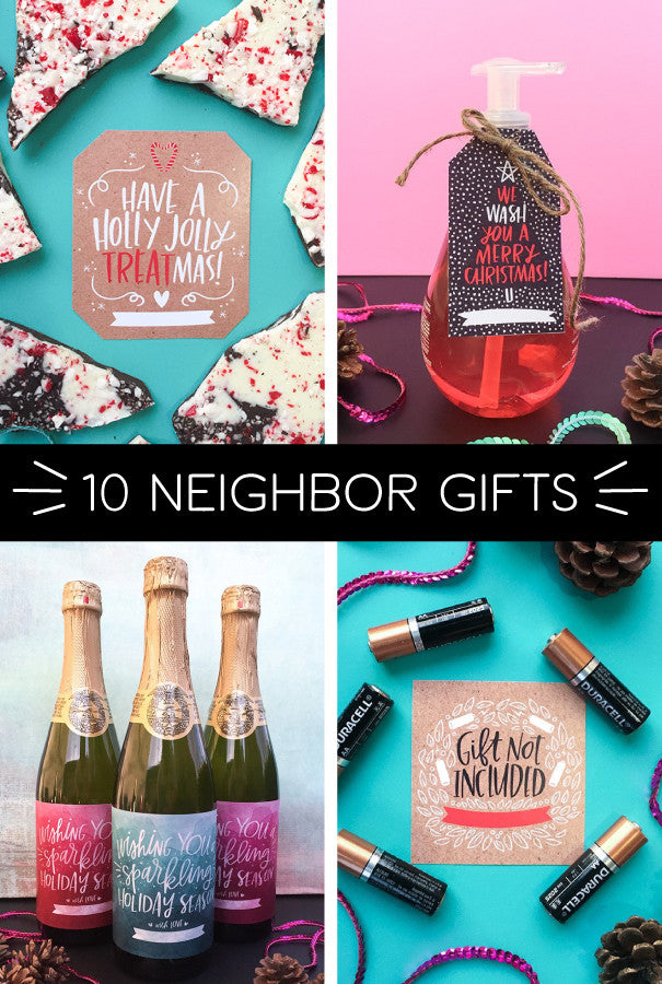 Christmas Neighbor Gift Tags Bargain Bundle Christmas Gift Ideas