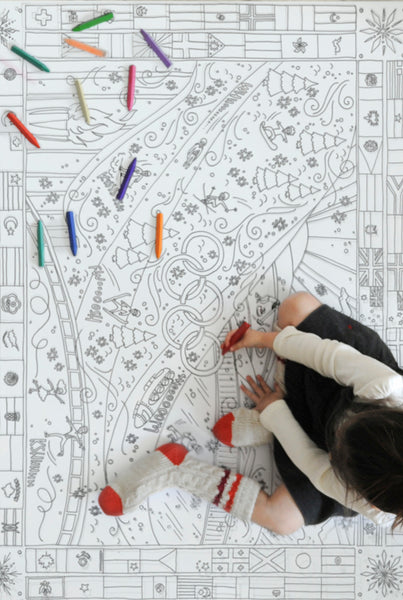 GIANT Winter Olympics Coloring Poster
