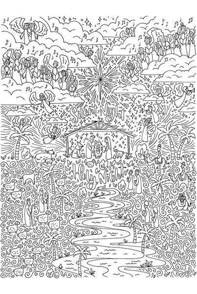 GIANT Nativity Coloring Poster
