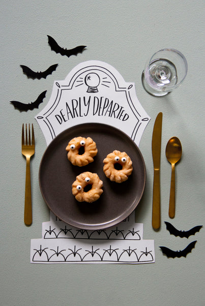 Dead Man's Party Tombstone Placemats