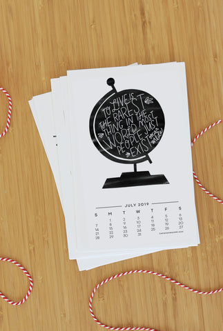 Quotes to Live By — 2019 Calendar