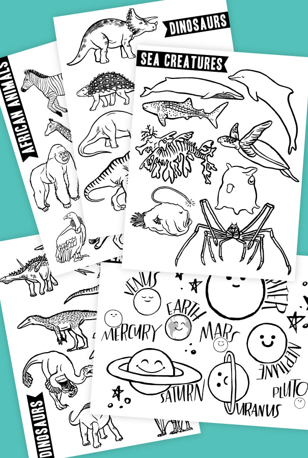 Placemat Coloring Pages