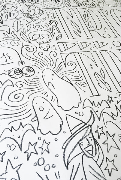 GIANT Halloween Coloring Poster