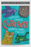 Cute Pets Coloring Book