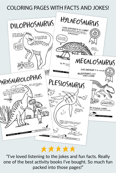 Dinosaurs Coloring + Activity Book