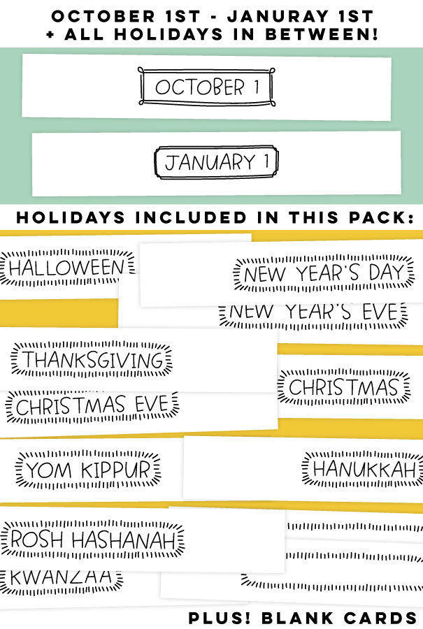 Fall Holiday Countdown Paper Chain | Caravan Shoppe