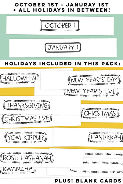 Fall Holiday Countdown Paper Chain | Caravan Shoppe