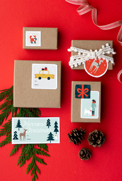 Christmas in the City Gift Tags + Wrapping Paper