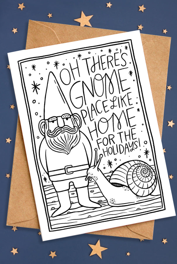 Gnome Holiday Card