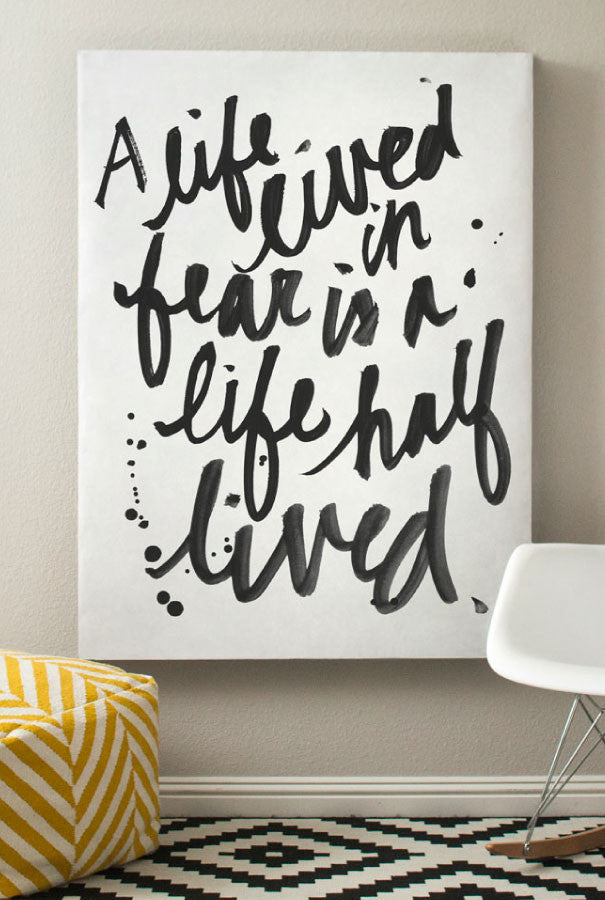 Life Lived In Fear Script Printable
