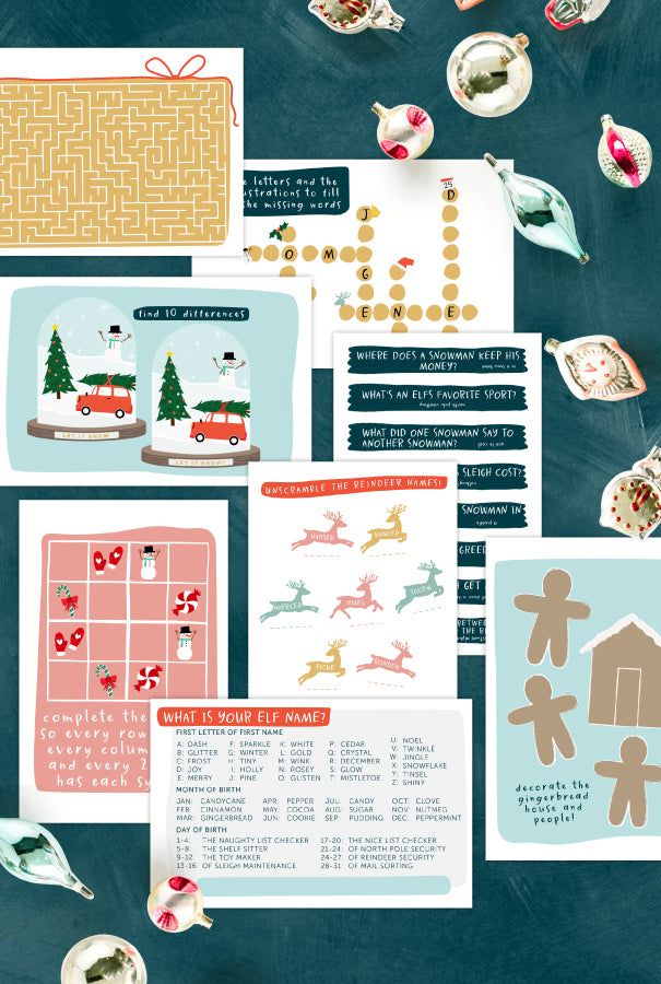 Fun Christmas Placemats and Activities