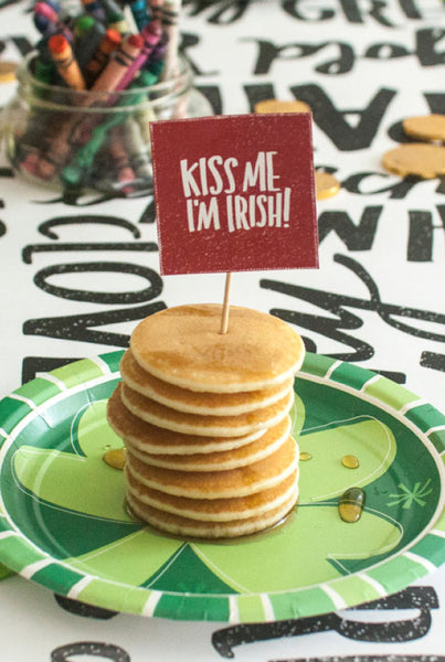 St. Patrick's Day Food Toppers and Flags