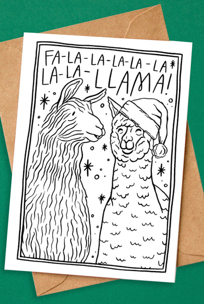 Llama Holiday Card
