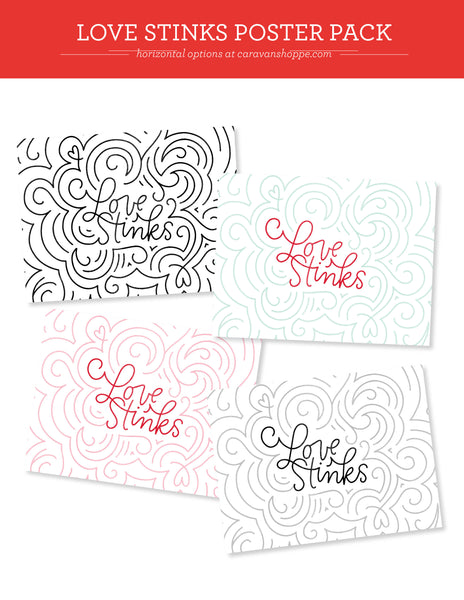 Love Stinks Poster Pack