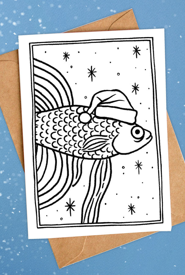Fish Holiday Card