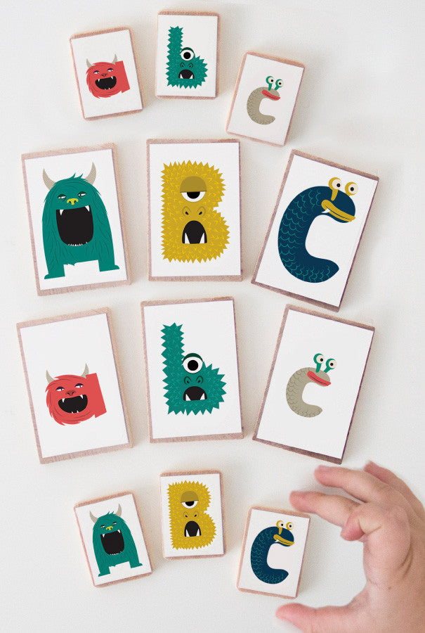 letter monsters Monster Alphabet Print and Play