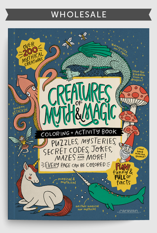 Creatures of Myth & Magic Coloring + Activity Book - WHOLESALE - 25 count