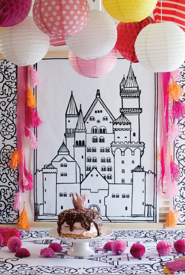 Once Upon a Time Backdrop Princess Birthday Party Decoration