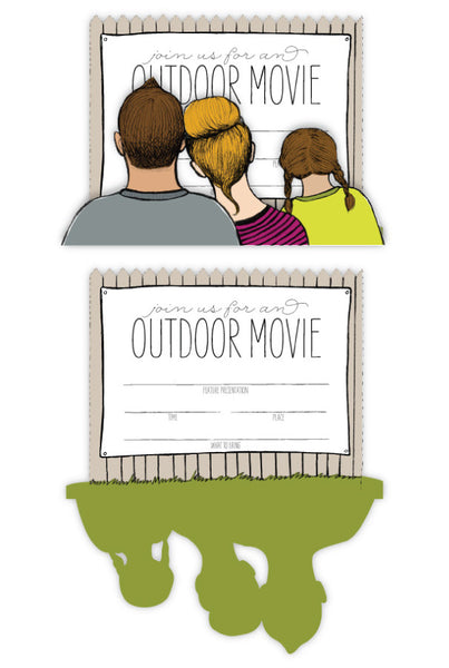 Outdoor Movie Invitation