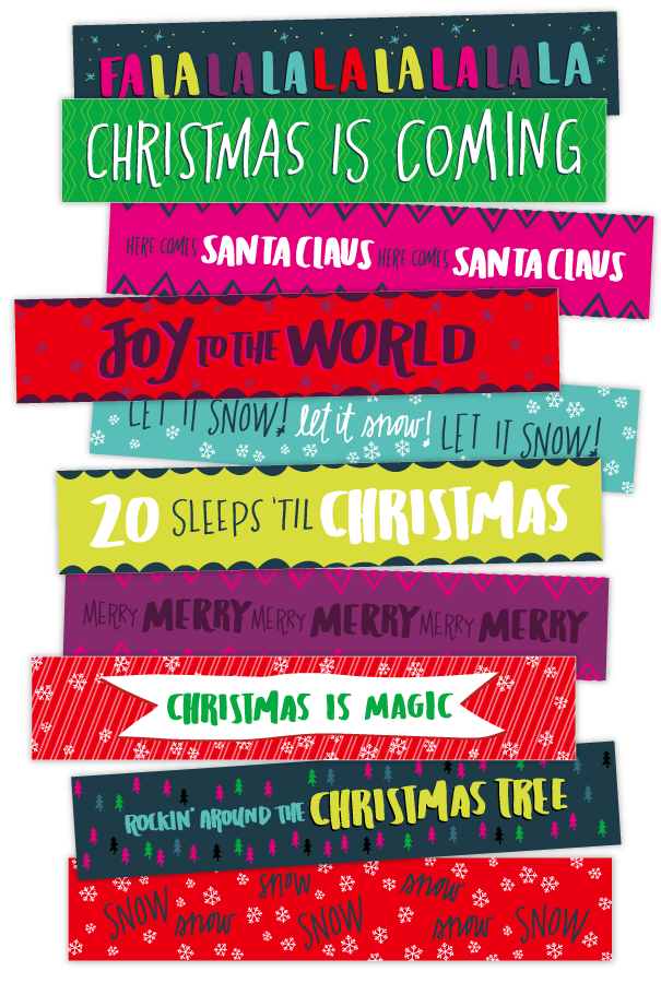 Christmas Countdown Paper Chain | Caravan Shoppe christmas-countdown-paper-chain-caravan-shoppe
