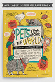 Pets from around the World Coloring + Activity Book