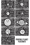 Fun Fact Placemats: Planets