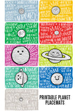 Fun Fact Placemats: Planets