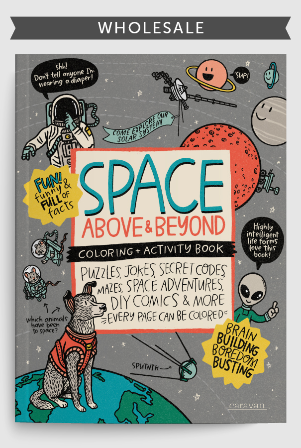Space: Above & Beyond Coloring + Activity Book - WHOLESALE - 25 count
