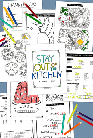 Stay Out of the Kitchen Activity Pack